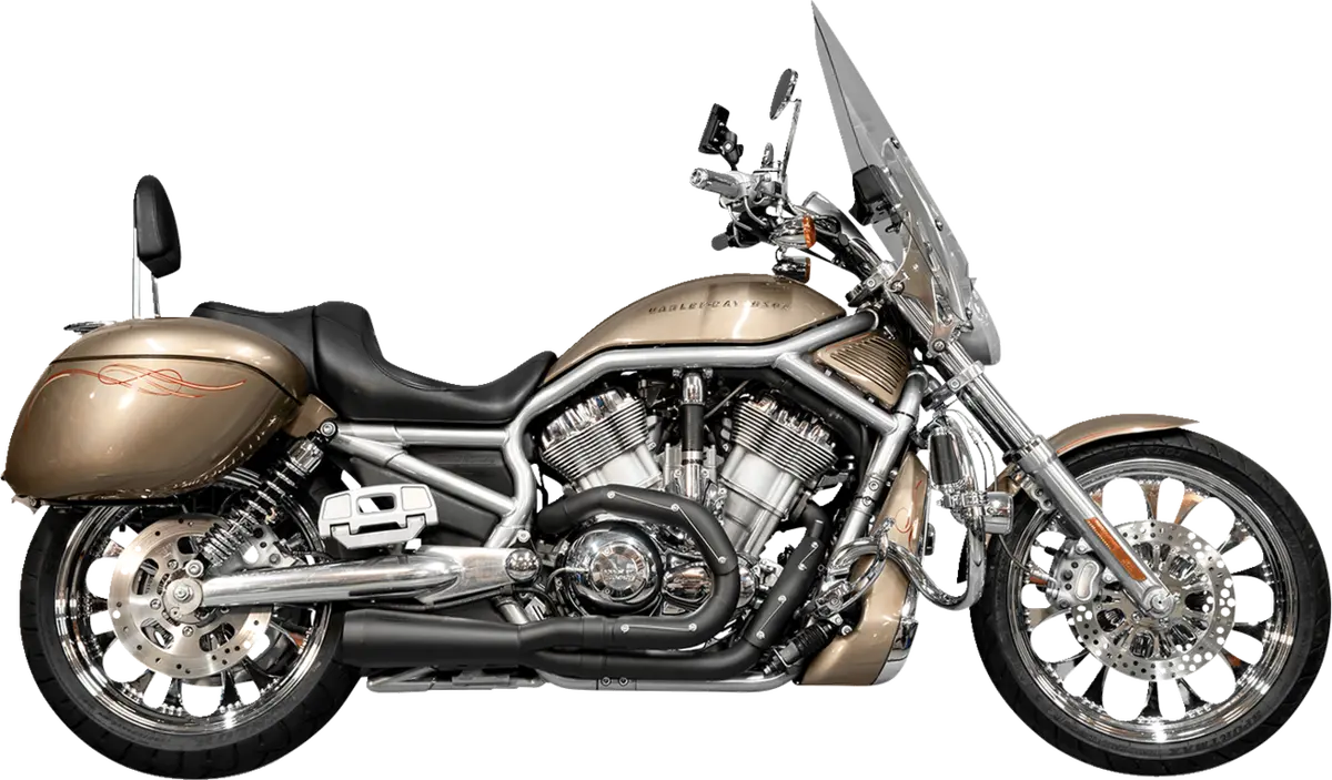 Trask Assault 2:1 Exhaust (Tm5400bk) - V-Rod 07-17 2