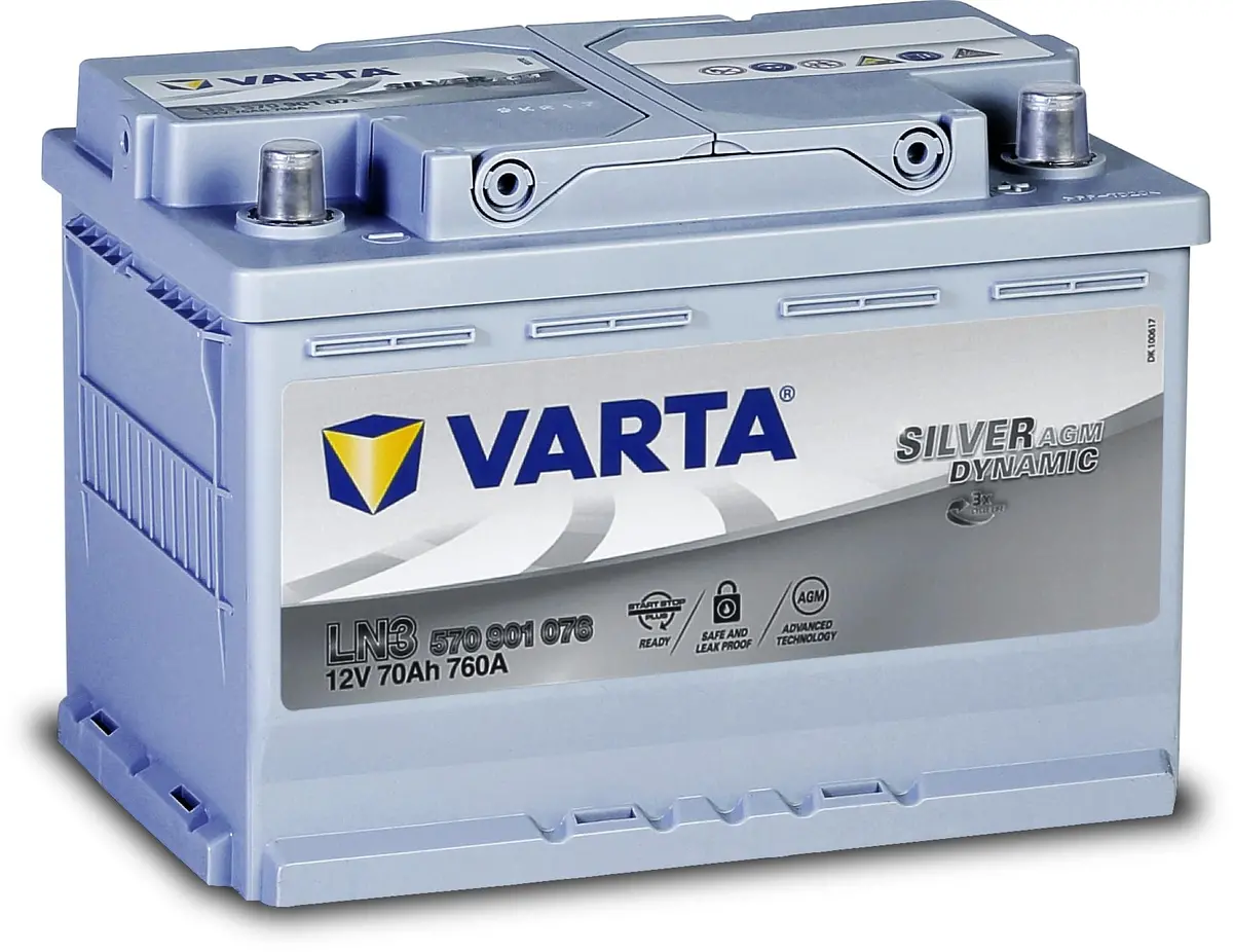 Varta Silver Dynamic 70Ah-Agm-760A Car Battery - Advanced Power & Durability 1