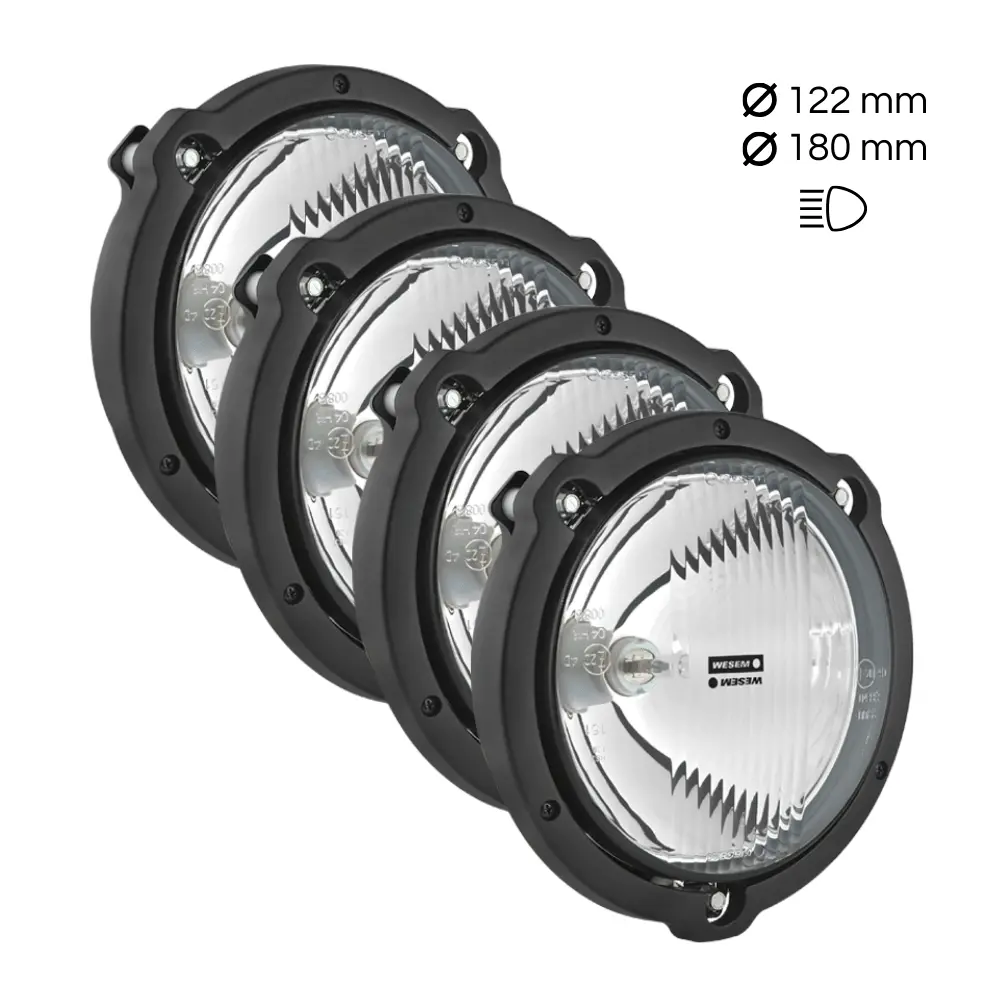 Pack De 4 Faróis De Longo Alcance Wessem Rajd3 1