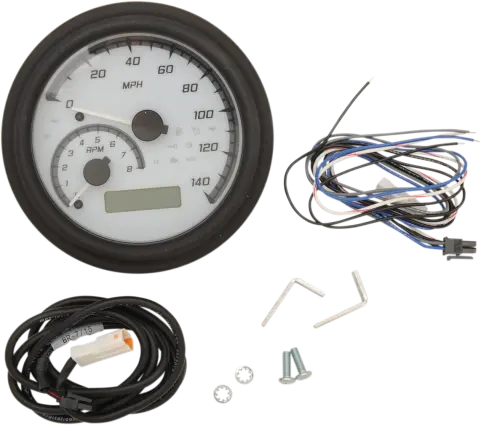 Dakota Digital 4-5/8" Tank Gauge System - White/Gray/Black Trim 2