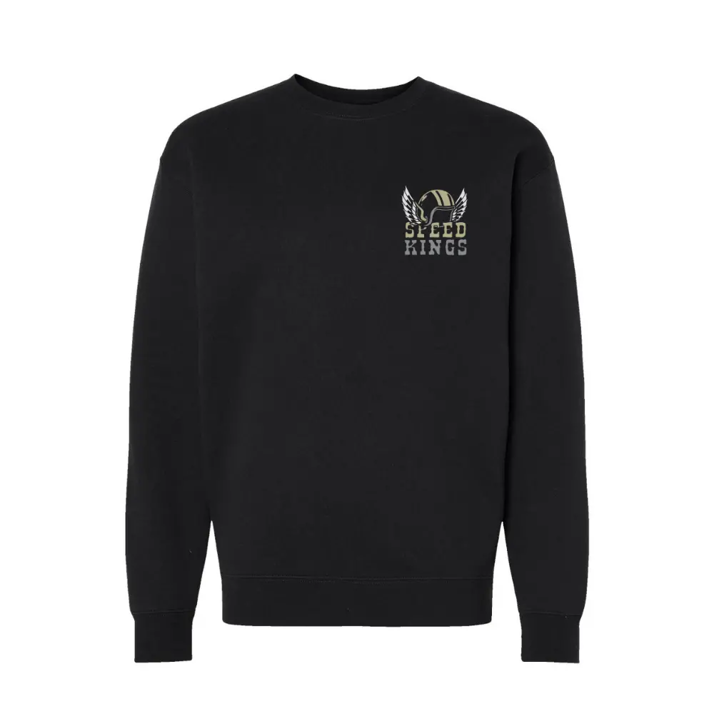 Winged Helmet Crewneck Black 1