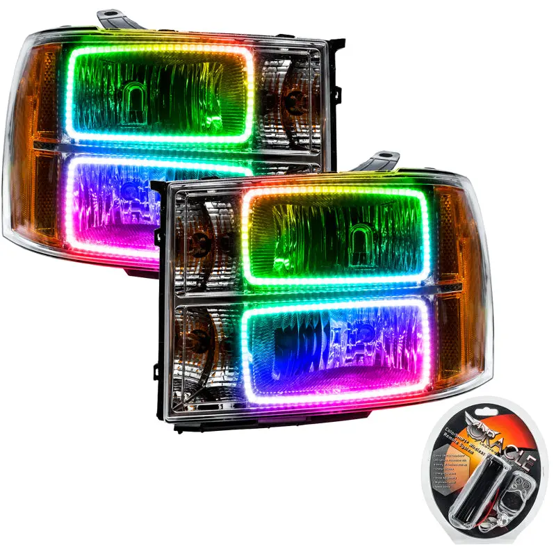 Oracle 07-13 Gmc Sierra Smd Hl - Square Ring Design - Colorshift 1