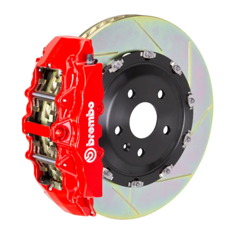 Brembo 19+ 330I Front Gt Bbk 6 Piston Cast 380X34 2Pc Rotor Slotted Type1-Red 1