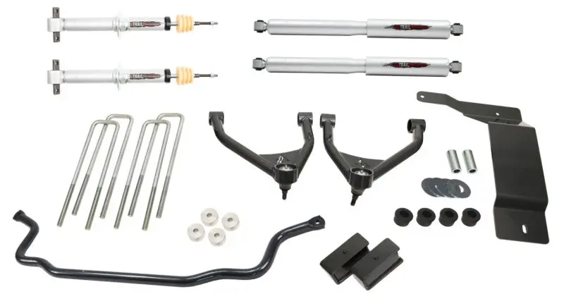Belltech 4-Inch Trail Performance Lift Kit For 2007–2013 Chevrolet Silverado / Gmc Sierra 1500 4Wd (Extended & Crew Cab) With Front Sway Bar 2