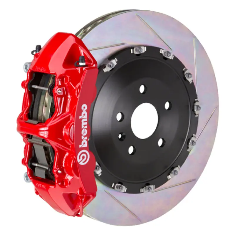 Brembo Gt Big Brake Kit For 2015–2018 Bmw M3 (Cc-Equipped) – Front, 6-Piston Calipers, 405×34Mm Slotted 2-Piece Rotors (Type-1 Red) 1