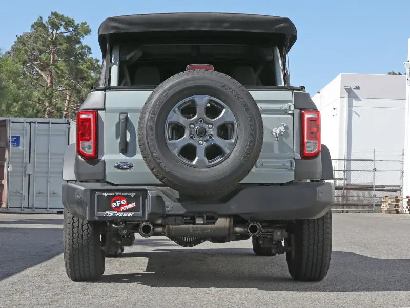 Afe Power Vulcan Axle-Back Exhaust System For 2021 Ford Bronco – 3-Inch Stainless Steel, Carbon Fiber Tips 2