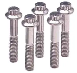 Arp Stainless Steel 12-Point Bolts – 3/8"-24 X 1.000", Pack Of 5 1