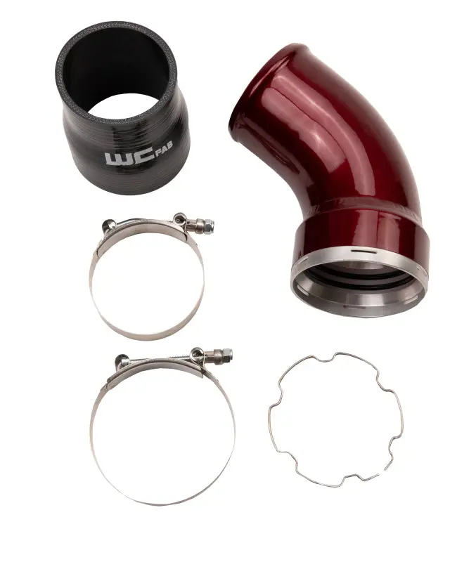 Wehrli Intercooler Outlet Elbow Kit For 2006–2010 Duramax Lbz/Lmm – Fine-Texture Black 1