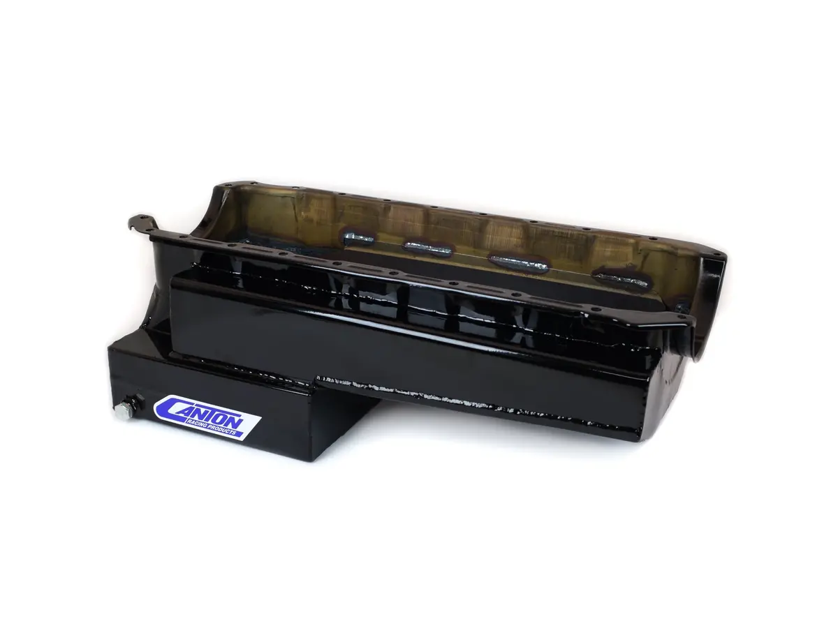 Canton Power Series Drag Race Oil Pan – Black Finish For Big Block Chevy Mark Iv Engines 1