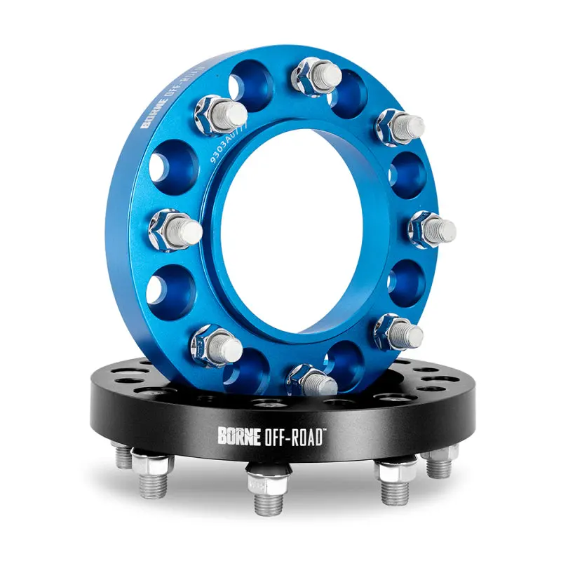 Borne Off-Road Wheel Spacers 8X165.1 121.3 25 M14 Blu 1