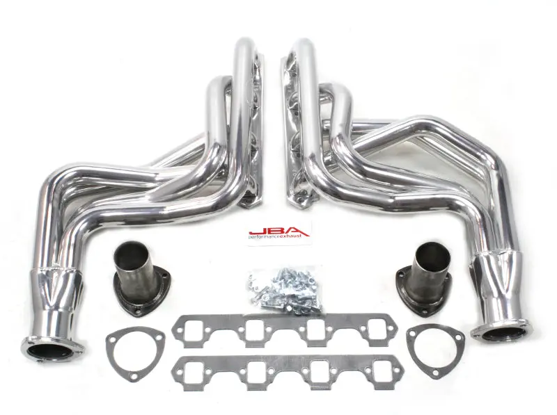 Jba Silver Long-Tube Headers For 1965–1973 Ford Mustang With 260–351W Engines And Mustang Ii Suspension (1-3/4″ Primary Tubes) 1
