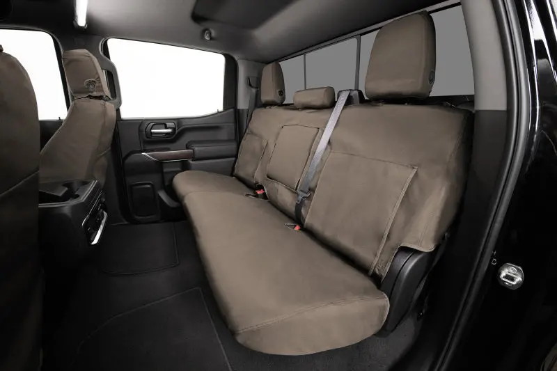 Covercraft Seatsaver Waterproof Polyester Seat Covers – Custom Fit For 2000–2006 Ford Excursion Front Row (Taupe) 1