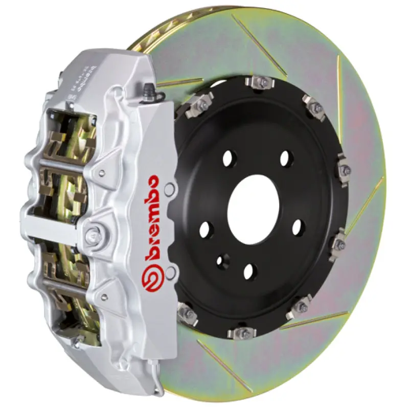 Brembo Gt Big Brake Kit For 2021+ Toyota Sienna Xl40 – Front 6-Piston Calipers, 380X34Mm Two-Piece Slotted Rotors (Type-1, Silver) 1