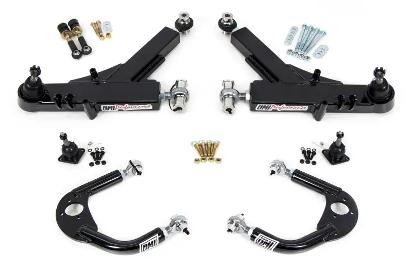 Umi Performance Front A-Arm Kit For 1993–2002 Gm F-Body — Road Race Optimized, Boxed Lower & Adjustable Upper Arms 1