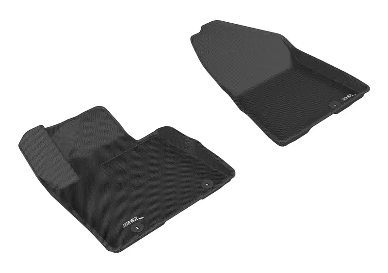3D Maxpider 2017-2020 Kia Sportage Kagu 1St Row Floormat - Black 1