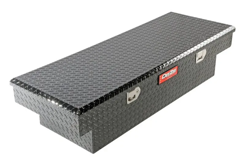 Deezee Universal Red Crossover Truck Toolbox – Single-Lid Black Bt Mid-Size 1