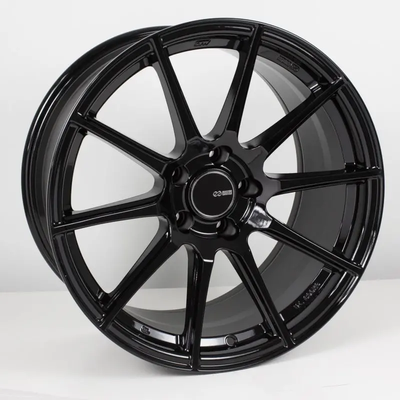 Enkei Ts10 Forged Alloy Wheel — 17X8", 5X114.3 Bolt Pattern, 45Mm Offset, 72.6Mm Hub Bore, Gloss Black 1