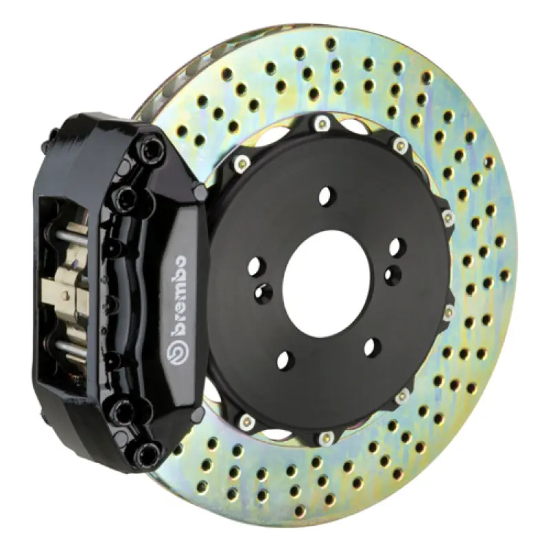 Brembo Gt Big Brake Kit For 1999–2005 Honda S2000 — Front, 4-Piston Calipers, 328X28Mm Cross-Drilled Two-Piece Rotors 1