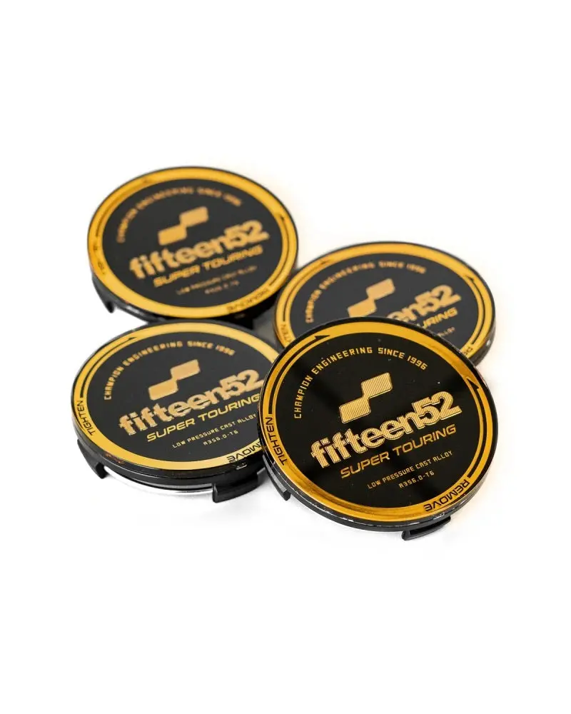 Fifteen52 Chicane/Podium Black-And-Gold Center Cap Set (4-Pack) 1