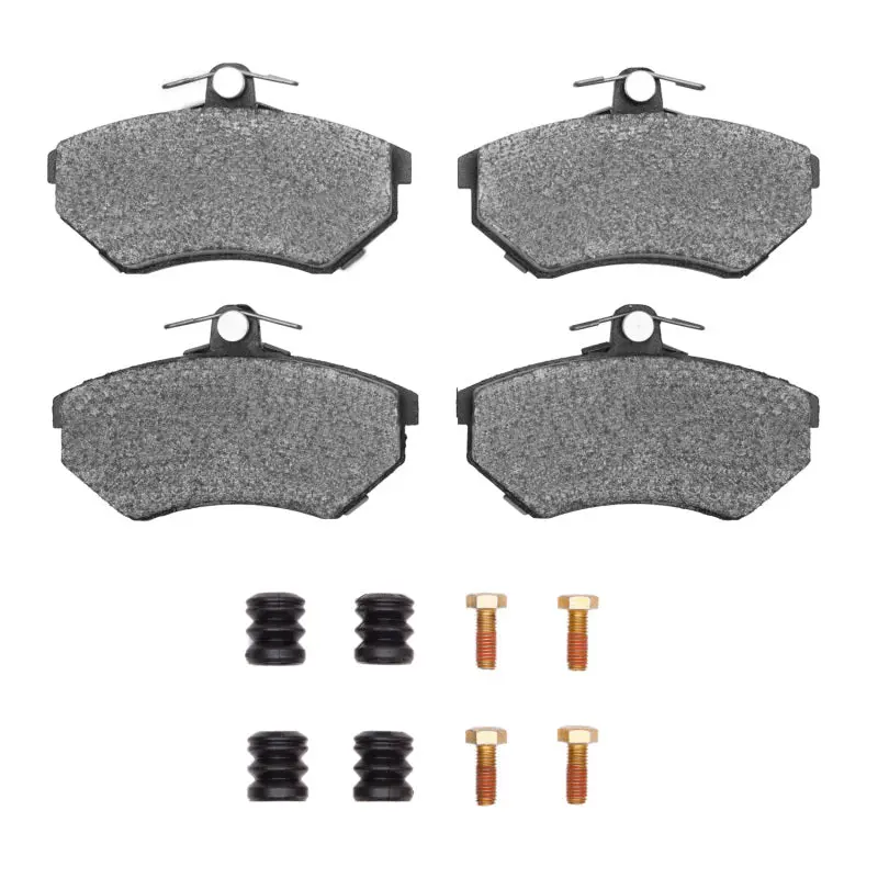 R1 Front Semi-Metallic Brake Pad & Hardware Kit For 1980–1996 Audi 90 1