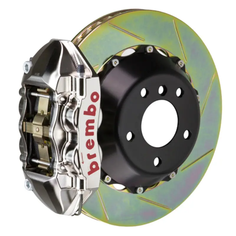 Brembo Gtr Big Brake Kit – Rear Slotted Two-Piece Rotors (380X28Mm) With Nickel-Plated Billet Calipers For 1993–1998 Toyota Supra 1