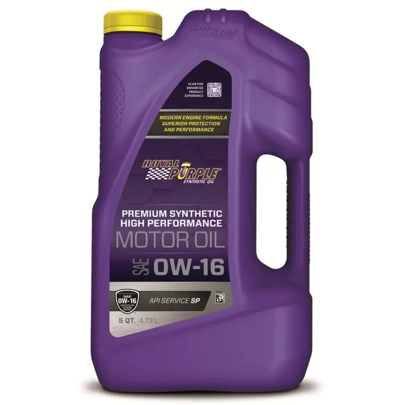 Royal Purple Ultra-Low Viscosity 0W-16 Synthetic Motor Oil – 5-Quart Container 1