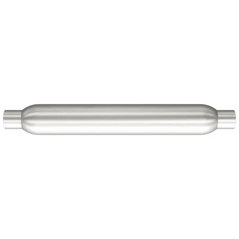 Magnaflow Muffler – 4-Inch Inlet/Outlet, 26-Inch Body, Dual 2.5-Inch Tips 1