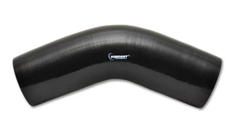 Vibrant Performance 45-Degree Black Silicone Elbow – 3.125-Inch Id, 4.5-Inch Leg Length 1