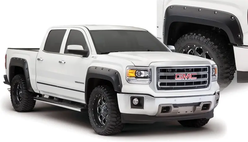 Bushwacker Pocket-Style Fender Flares For 2016–2018 Gmc Sierra 1500 – 4-Piece Black Set 1