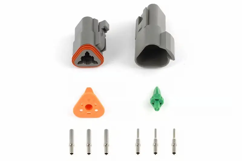 Haltech Deutsch Dt-3 Connector Kit — Includes Dt06-3S Socket & Dt04-3P Pin (13A Rated) 1