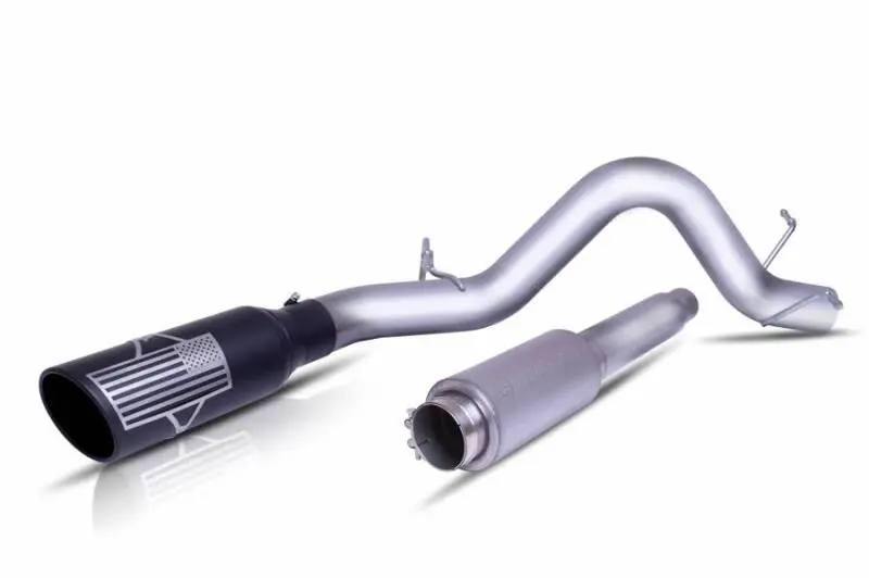 Gibson Patriot Flag Series Cat-Back Exhaust For 2020–2021 Ford F-250/F-350 Super Duty Extended Cab (Long Bed), 7.3L Diesel 1