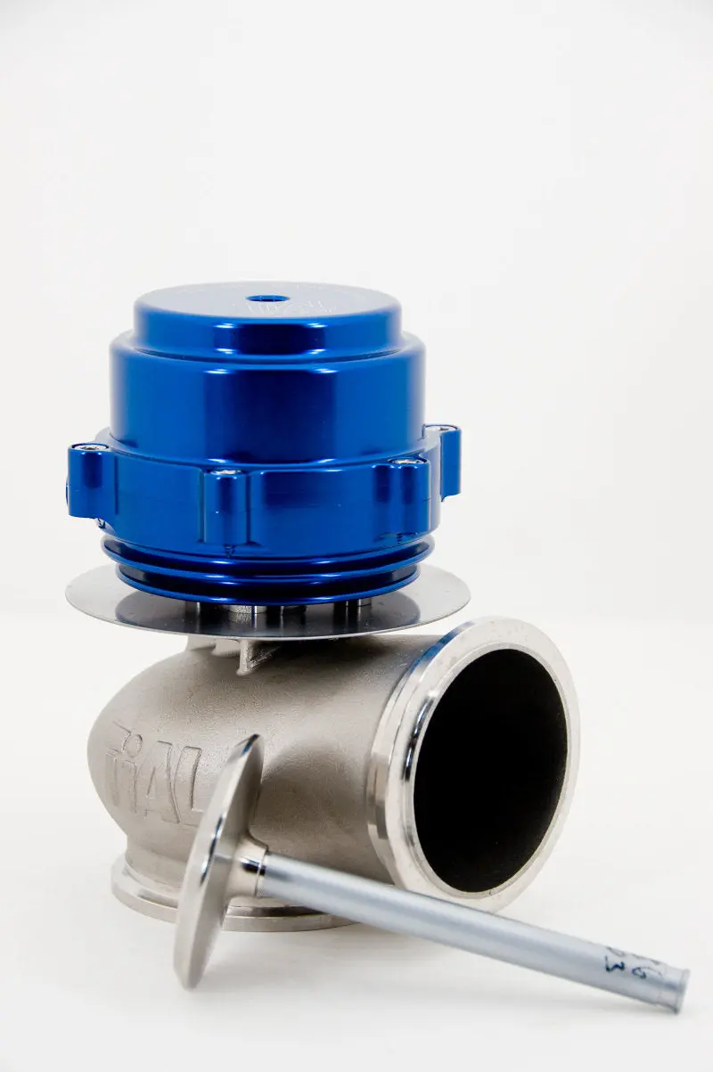 Tial Sport V60 External Wastegate – 60Mm, 1.048 Bar (15.2 Psi), Includes Clamps – Blue Anodized 1