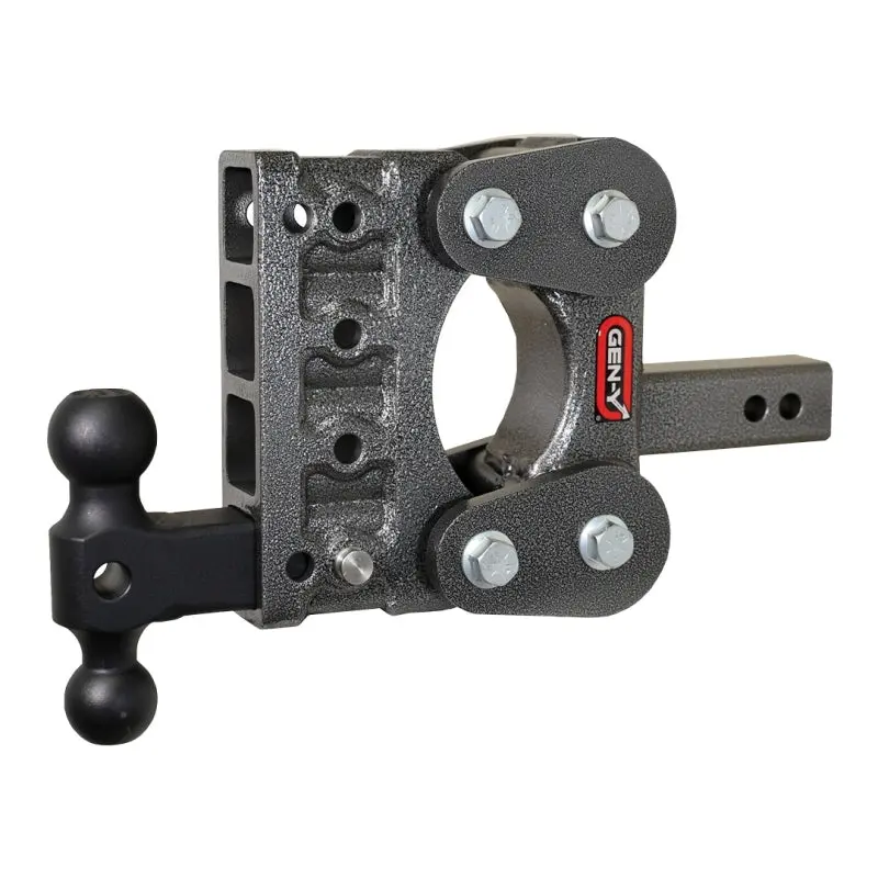 Gen-Y The Boss Torsion-Flex Adjustable Hitch – 2" Shank, 5" Drop, 1100 Lb Tongue Weight, 10,000 Lb Capacity W/ Dual-Ball Gh-031 1