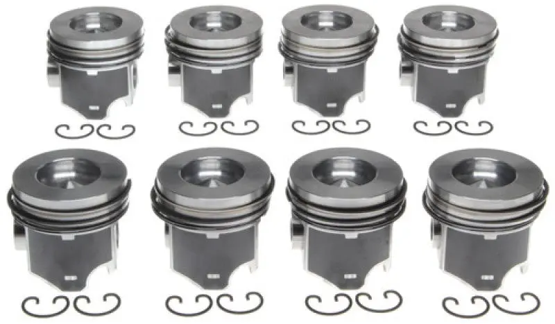 Mahle Oe Piston Set For 6.0L Diesel V8 Engines – Part #144060-040 With Piston Cooling Jets (8-Piece) 1
