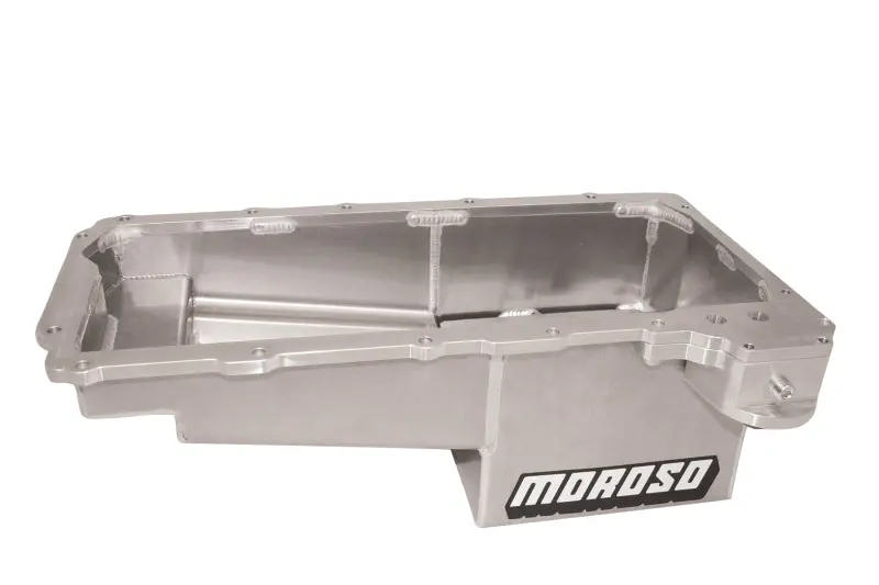 Moroso Aluminum 7-Quart Wet Sump Oil Pan For Gm Ls/Copo Camaro (2012–2015) With Rear Sump & Drag Race Baffle 1