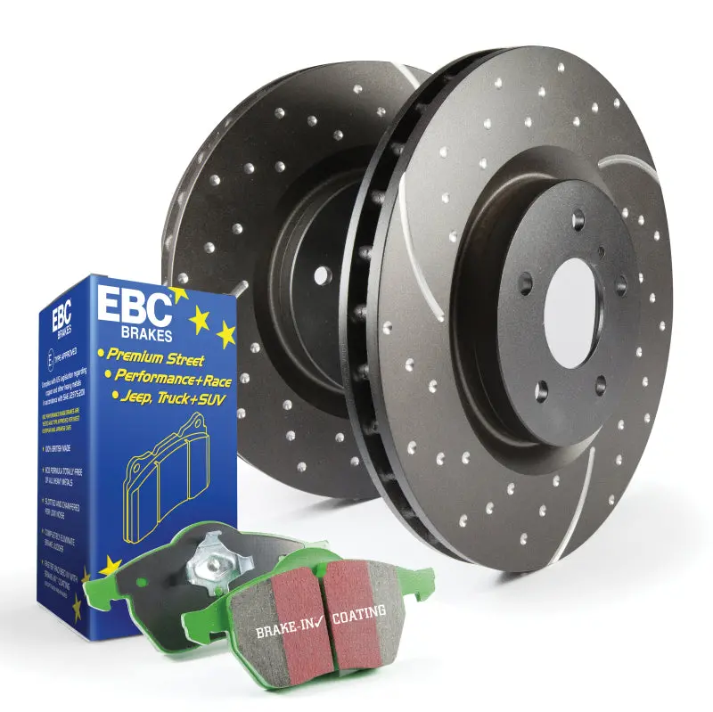Ebc Greenstuff Brake Pad & Drilled/Slotted Rotor Kit – Premium Daily Driving Performance 2
