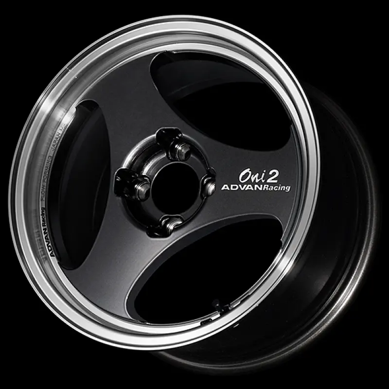 Advan Oni2 15X6.0 Inch Machined Black Gunmetal Alloy Wheel With +45 Offset, 4X100 Bolt Pattern, 63Mm Hub Bore 1