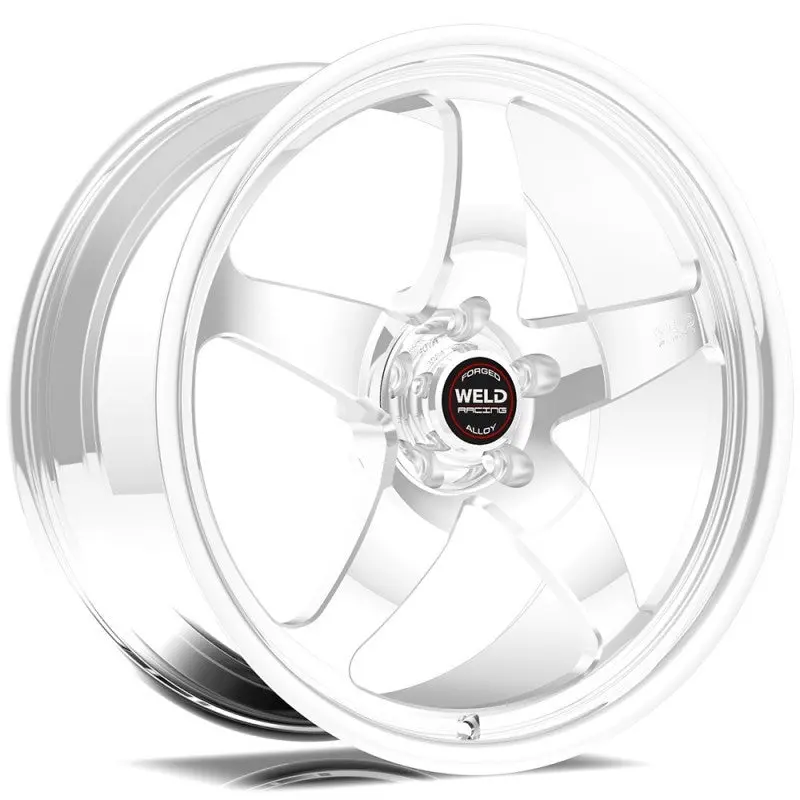 Weld S71 Polished Aluminum Wheel – 17X9", 5X5", 6.2" Backspace, High-Pad Hub, Non-Beadlock 1