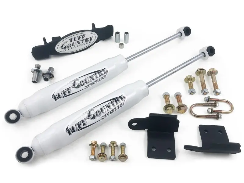 Tuff Country Dual Inline Steering Stabilizer For 2003–2007 Dodge Ram 2500 4Wd 1