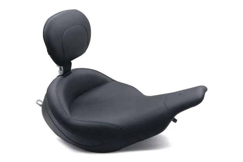 Harley-Davidson Electra Glide & Road Glide Solo Seat For 1997–2007 Mustang – Black With Driver Backrest 2