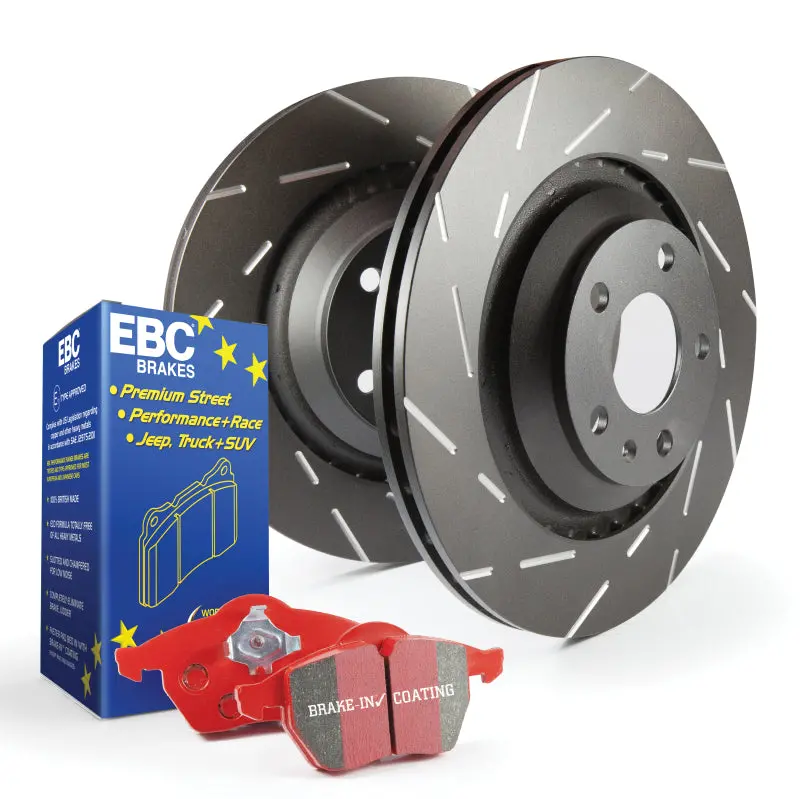 Ebc S4 High-Performance Brake Kit: Redstuff Pads And Usr Drilled & Slotted Rotors 2