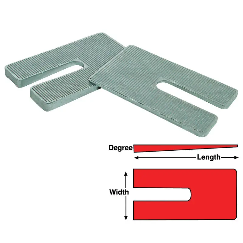 Spc Performance Zinc-Coated Shim Set – 3×6 Inch, 3.0-Degree Offset 1