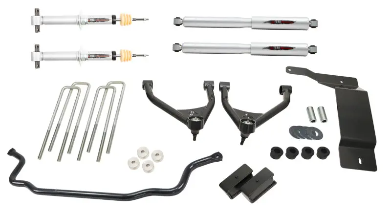 Belltech 4-Inch Trail Performance Lift Kit For 2007–2013 Chevrolet Silverado / Gmc Sierra 1500 4Wd (Extended & Crew Cab) With Front Sway Bar 1