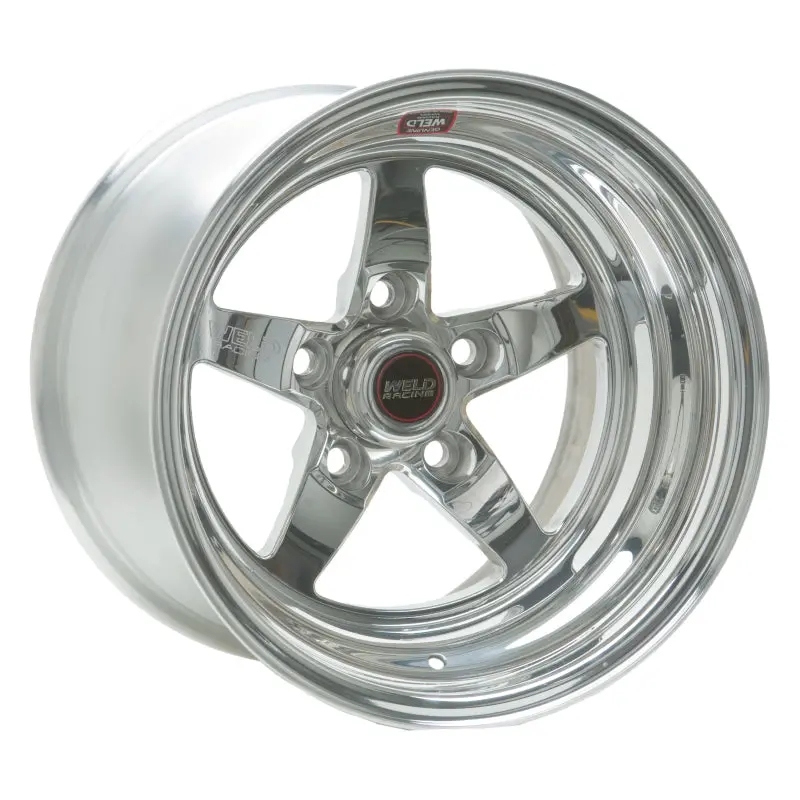 Weld S71 Polished 15X16.33-Inch Wheel With 5X4.75 Bolt Pattern And 4.5-Inch Backspace (Medium Pad, Non-Beadlock) 1