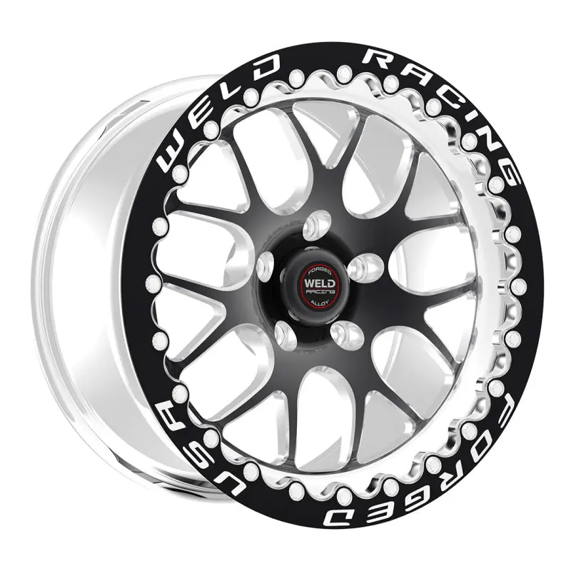 Weld S77 Hd 17X10 / 6X135Mm Bp / 7.2In. Bs Black Wheel (Hd Low Pad) - Black Single Beadlock Mt 1