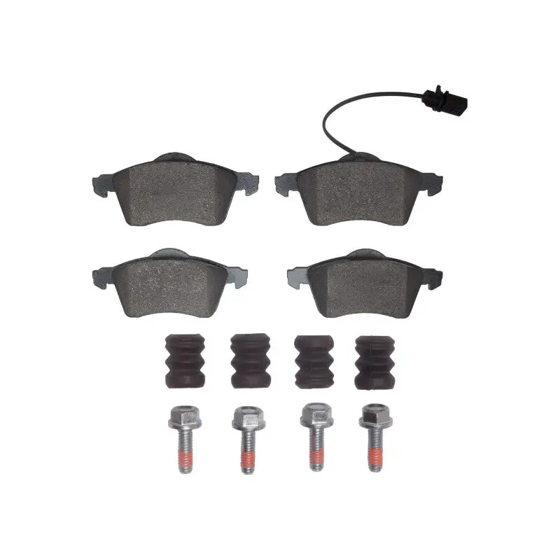 R1 Front Semi-Metallic Brake Pad & Hardware Kit For 2000 Volkswagen Eurovan 1