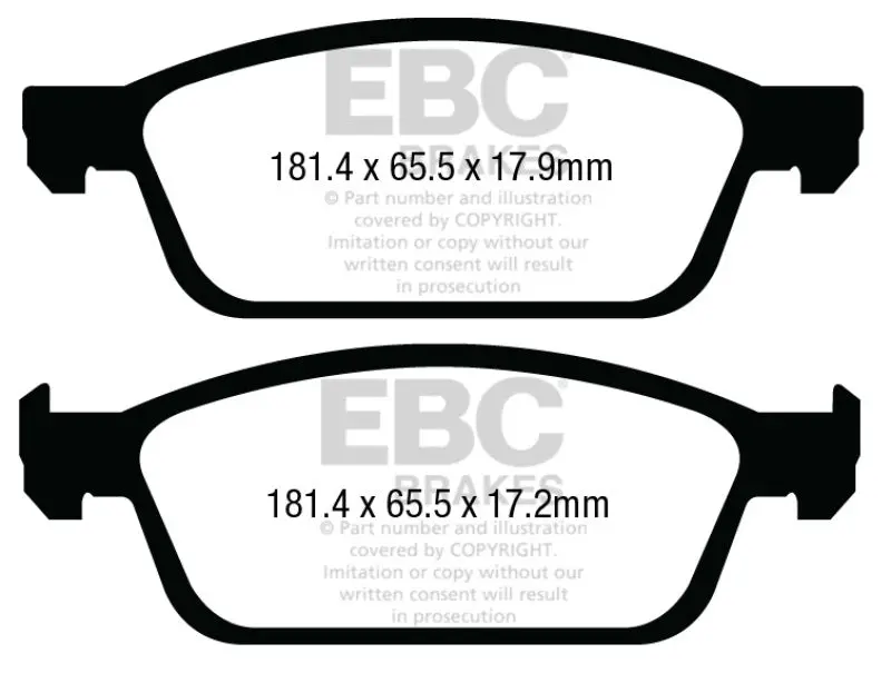 Ebc Redstuff Ceramic Performance Brake Pads – Low-Dust, High-Friction Compound 2