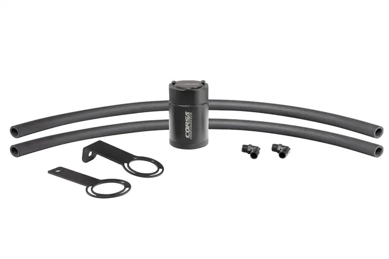 Corsa Performance Universal Oil Catch Can – 5/8" Inlet, 3 Oz Capacity, Aluminum, Includes Mounting Brackets 1