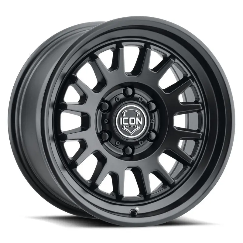 Icon Anza 17X8.5 Inch Satin Black Alloy Wheel – 5X5.5 Bolt Pattern, Zero Offset, 108Mm Hub Bore 1