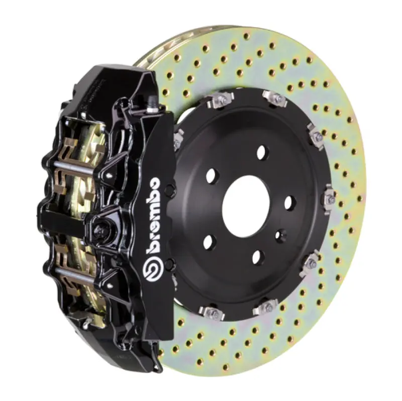 Brembo Front Gt Big Brake Kit For Audi A6 (2005–2011) – 6-Piston Calipers, 380X34Mm Drilled Two-Piece Rotors, Black Coating 1